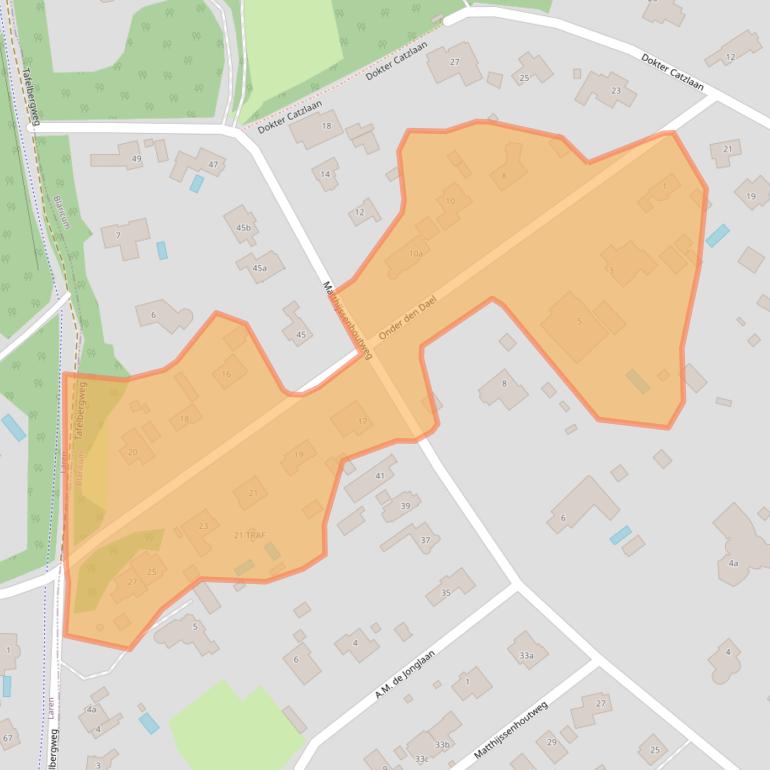 Kaart van postcodegebied 1261CN.