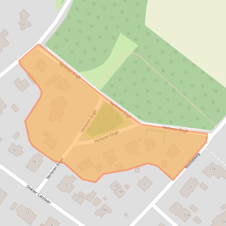 Kaart van postcodegebied 1261CP.