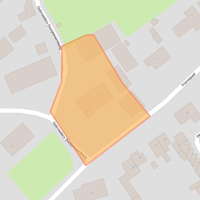 Kaart van postcodegebied 1261DE.