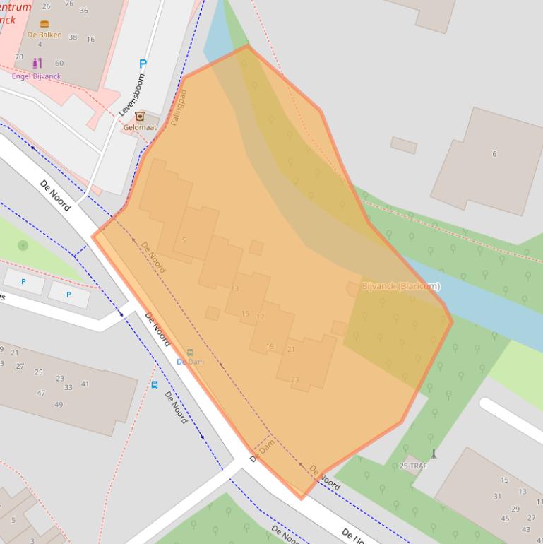 Kaart van postcodegebied 1261DR.