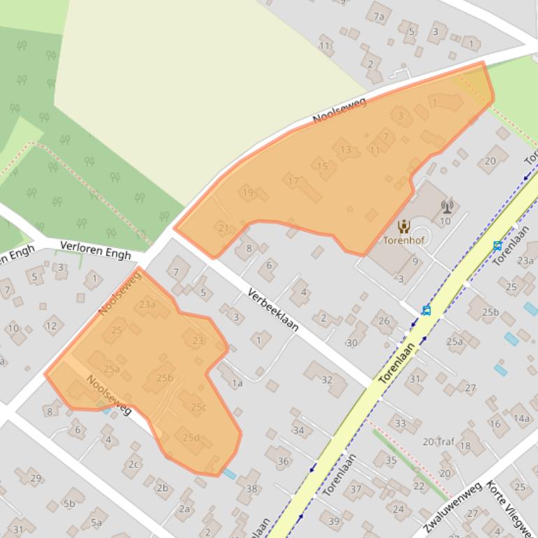 Kaart van postcodegebied 1261EA.