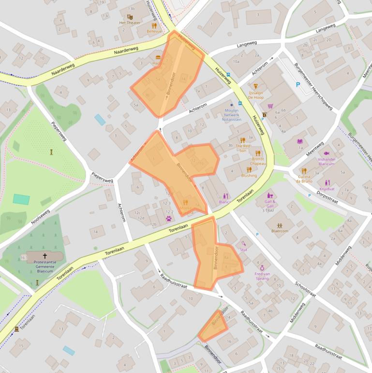 Kaart van postcodegebied 1261EG.