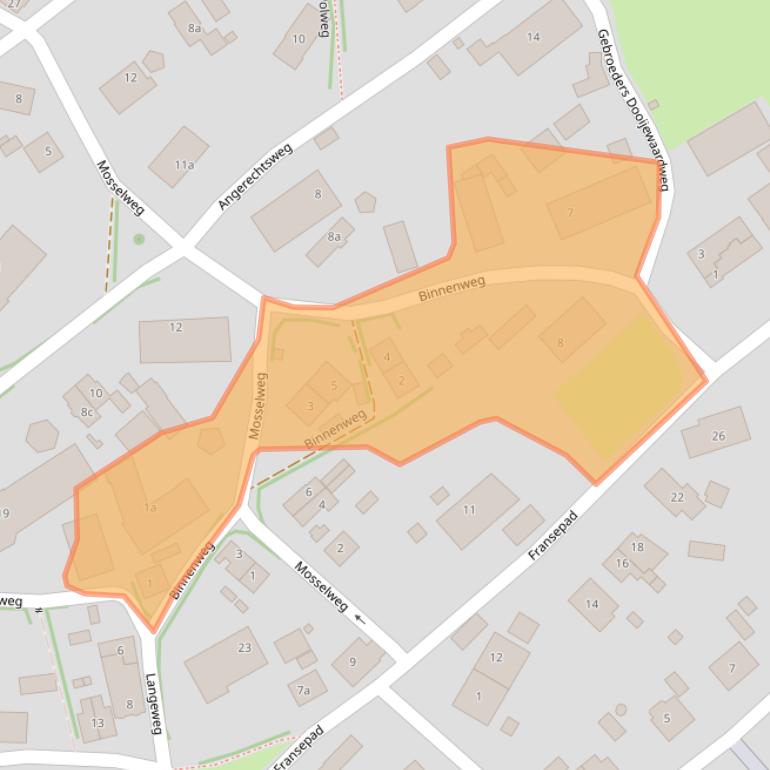 Kaart van postcodegebied 1261EK.