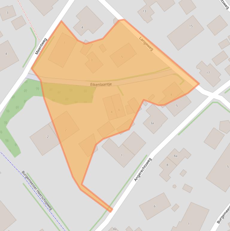 Kaart van postcodegebied 1261EM.