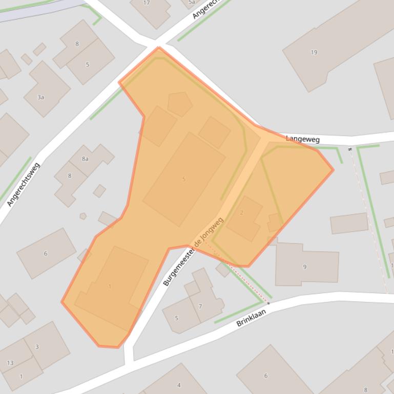 Kaart van postcodegebied 1261EP.