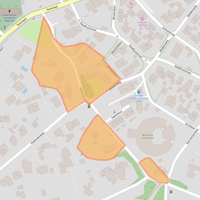 Kaart van postcodegebied 1261EX.