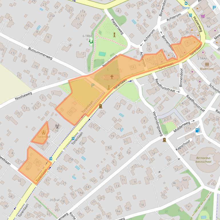 Kaart van postcodegebied 1261GD.