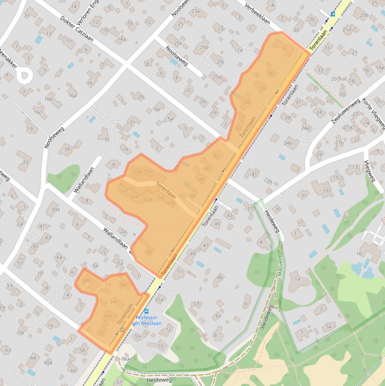 Kaart van postcodegebied 1261GE.