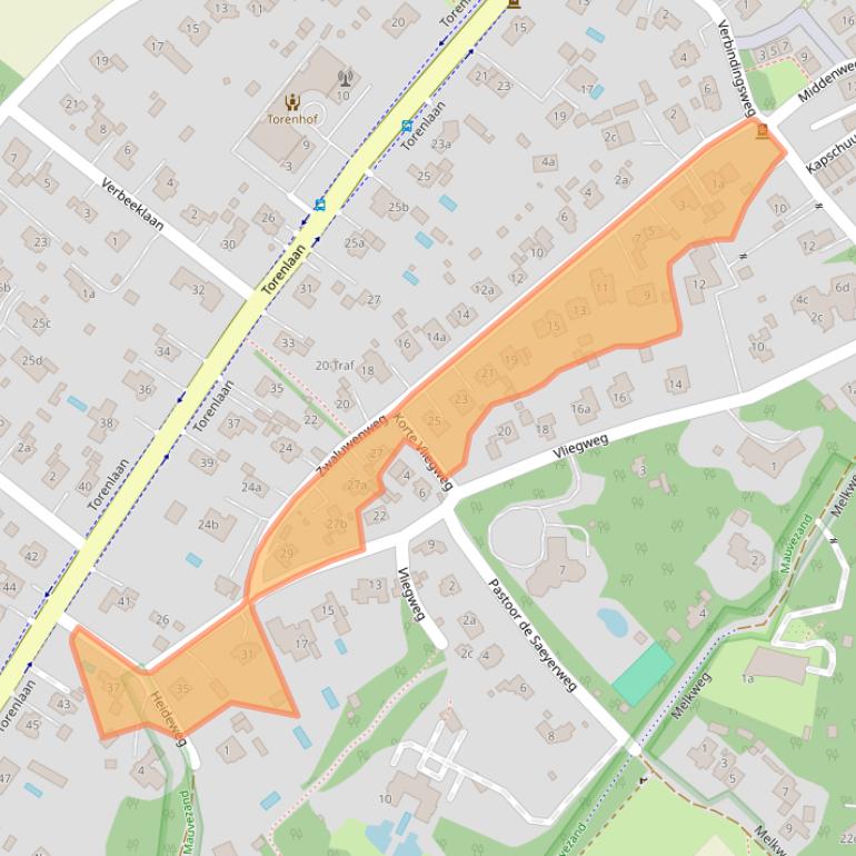 Kaart van postcodegebied 1261GH.