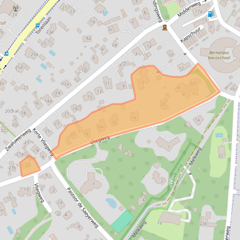 Kaart van postcodegebied 1261GL.