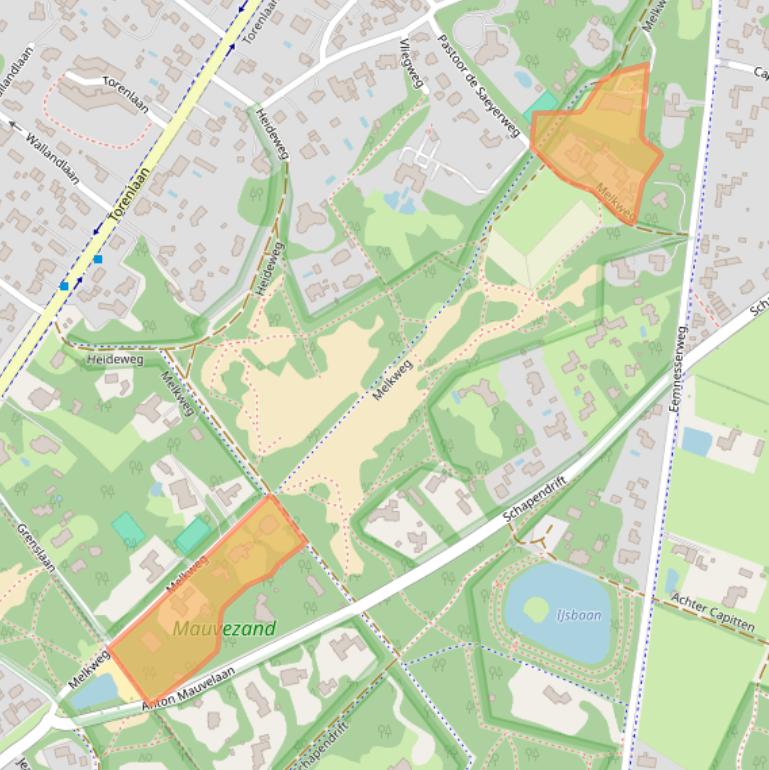 Kaart van postcodegebied 1261GT.