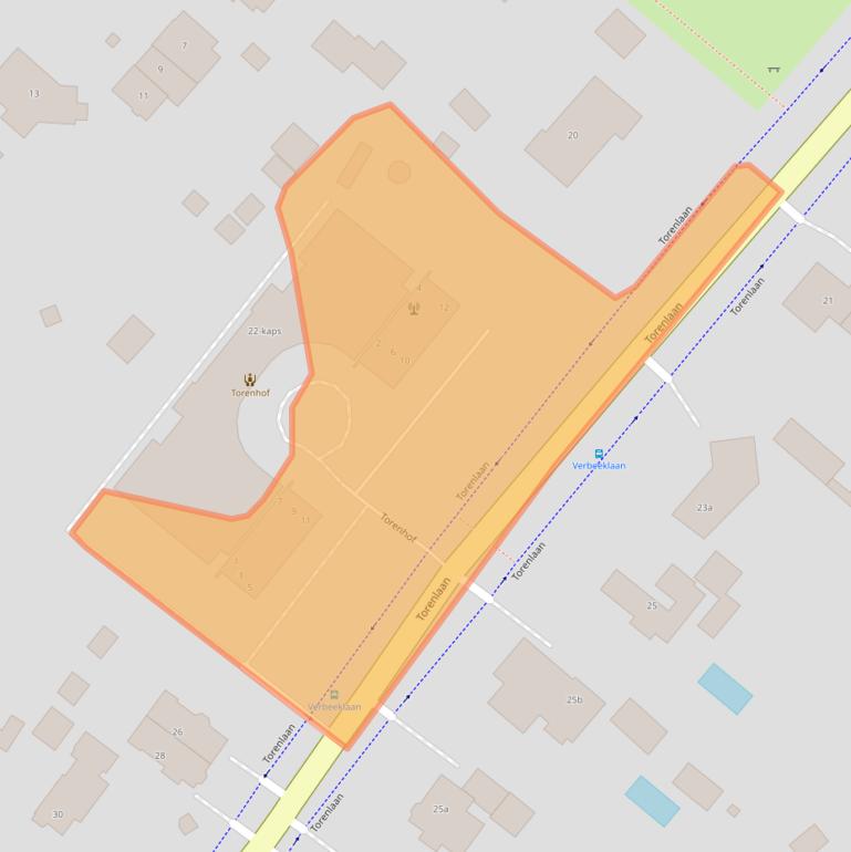 Kaart van postcodegebied 1261GZ.