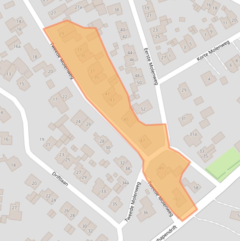 Kaart van postcodegebied 1261HB.