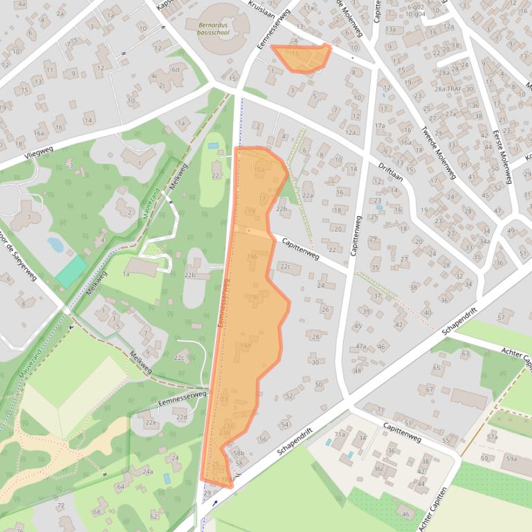 Kaart van postcodegebied 1261HE.