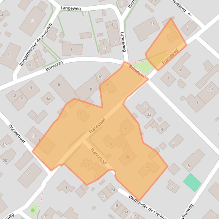 Kaart van postcodegebied 1261JC.