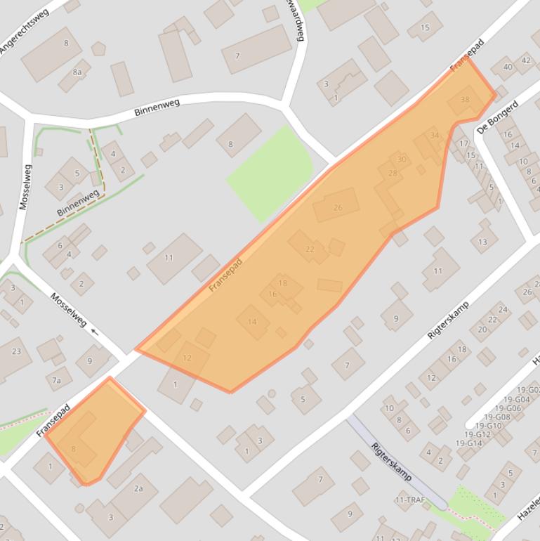 Kaart van postcodegebied 1261JE.