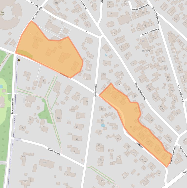 Kaart van postcodegebied 1261JH.