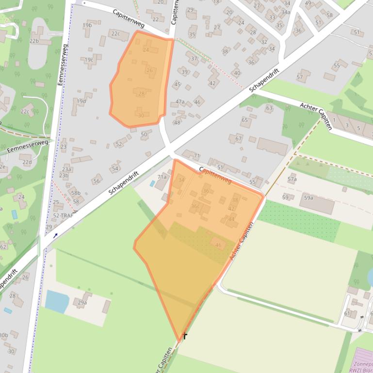 Kaart van postcodegebied 1261JN.