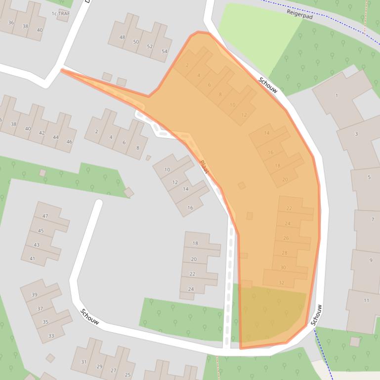 Kaart van postcodegebied 1261LG.