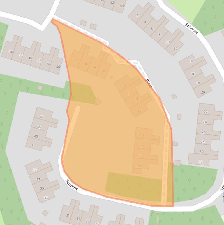 Kaart van postcodegebied 1261LH.