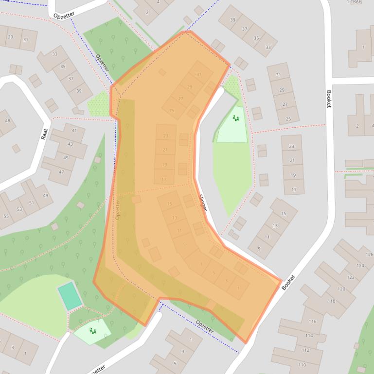 Kaart van postcodegebied 1261MH.