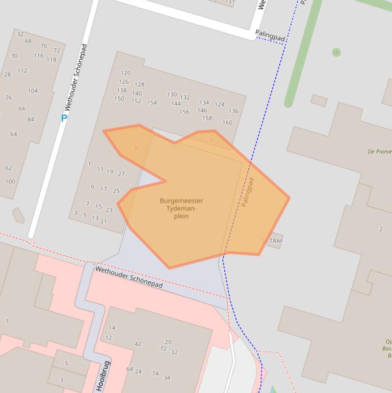 Kaart van postcodegebied 1261MW.