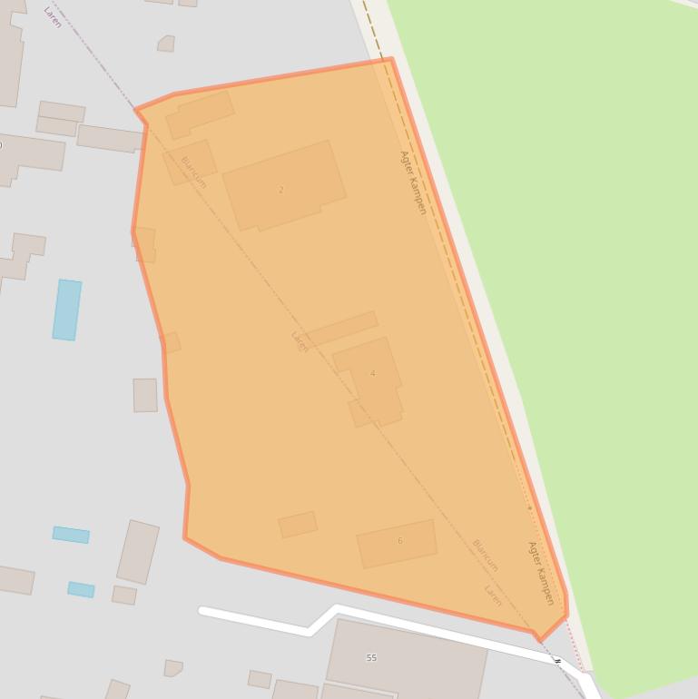 Kaart van postcodegebied 1261RB.