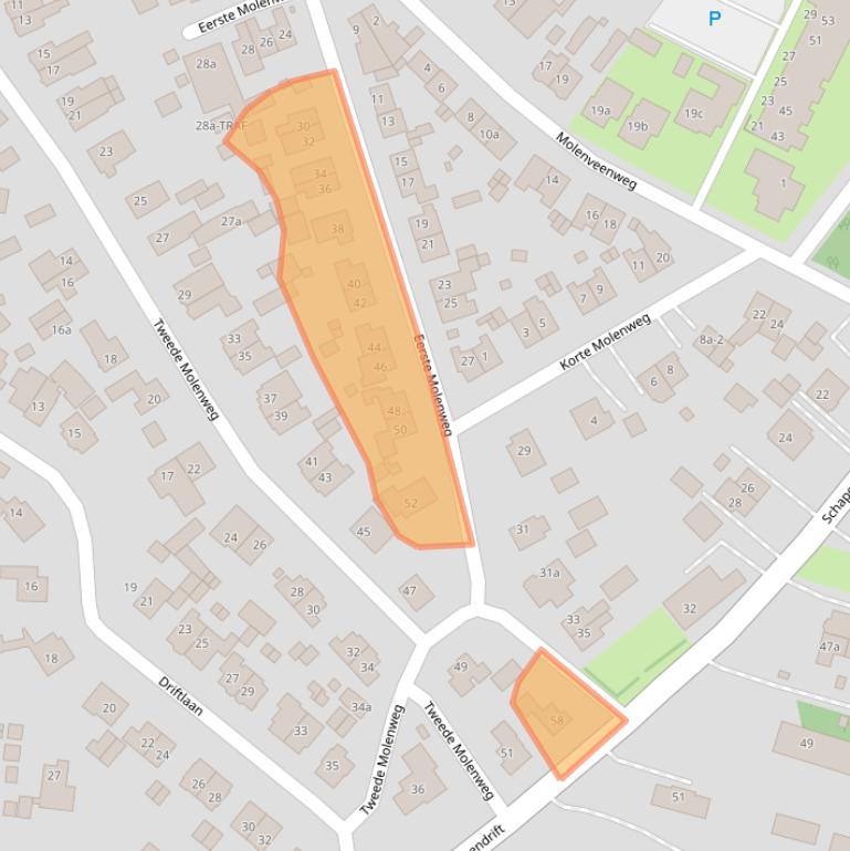 Kaart van postcodegebied 1261TE.