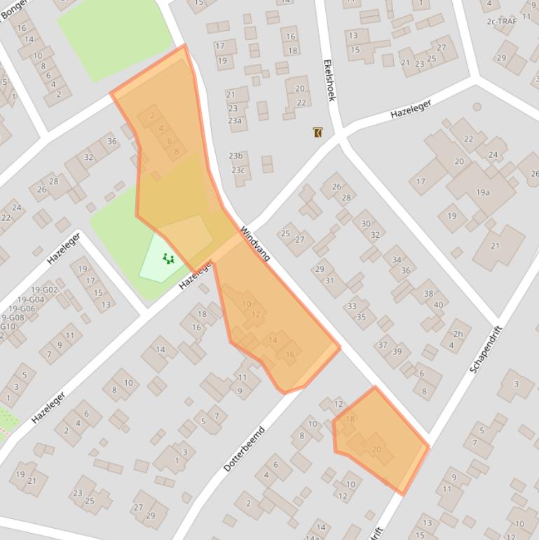 Kaart van postcodegebied 1261TS.