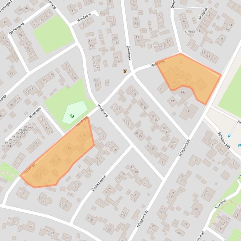 Kaart van postcodegebied 1261TX.