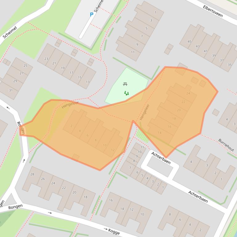 Kaart van postcodegebied 1261VJ.