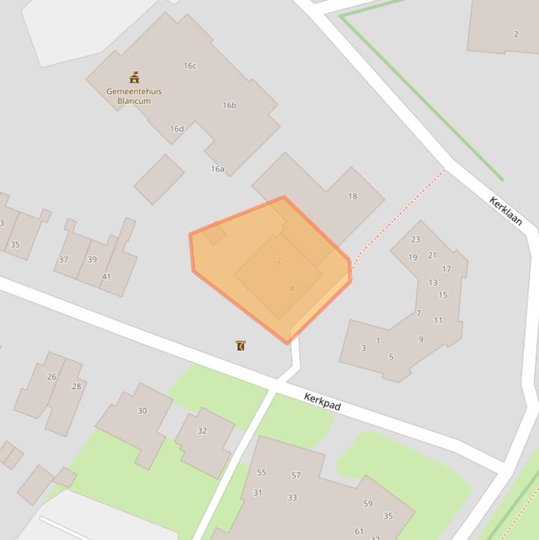 Kaart van postcodegebied 1261WK.