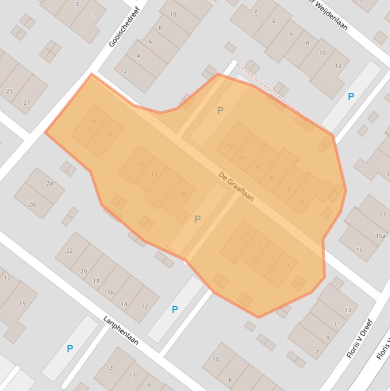 Kaart van postcodegebied 1261WR.