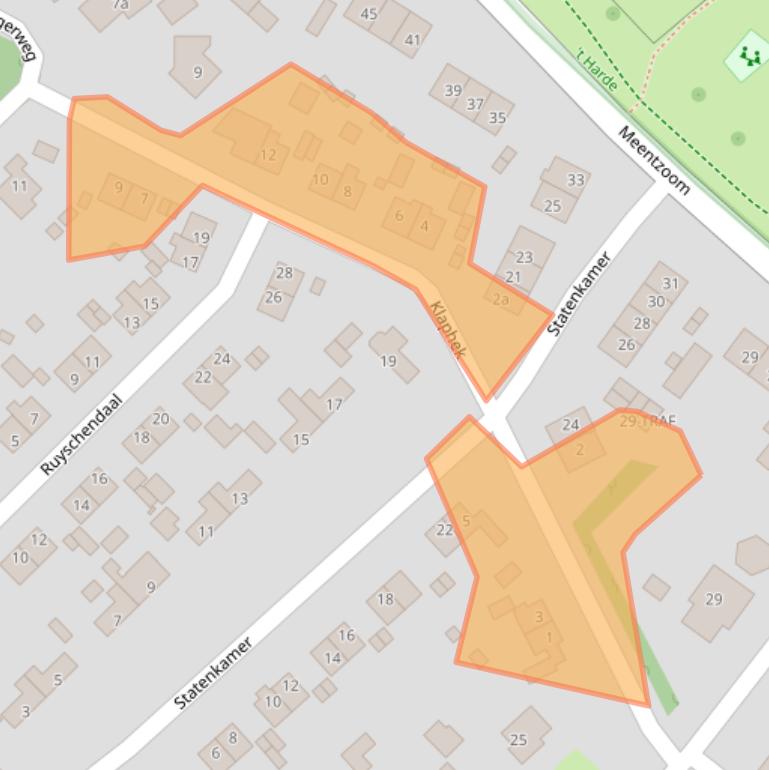 Kaart van postcodegebied 1261XM.