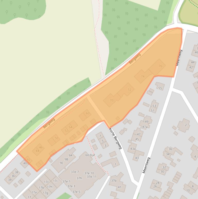 Kaart van postcodegebied 1261XZ.