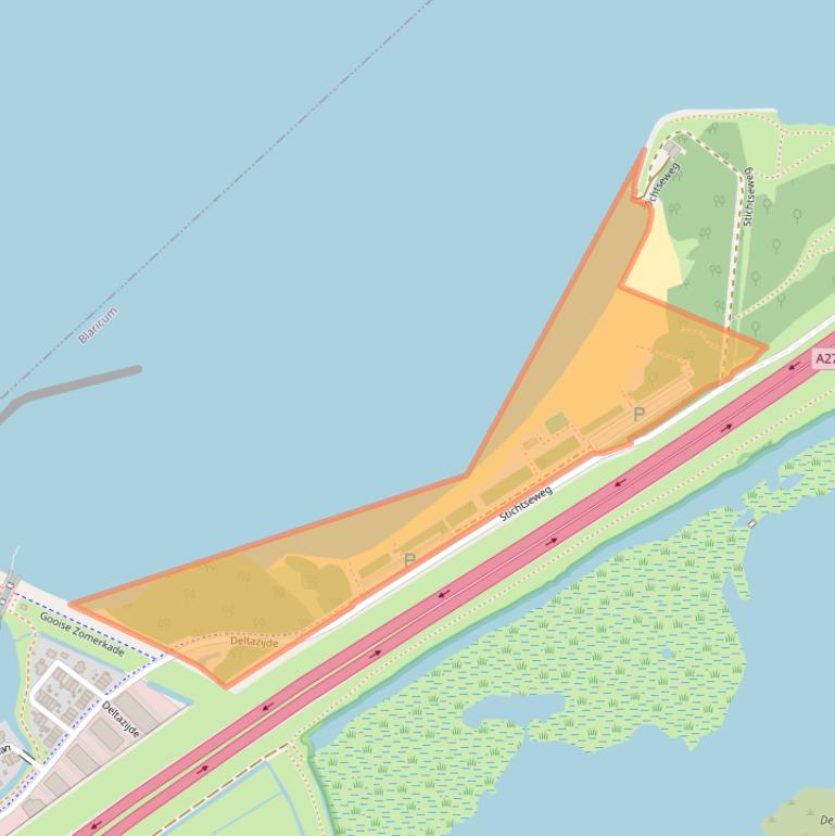 Kaart van postcodegebied 1261ZR.