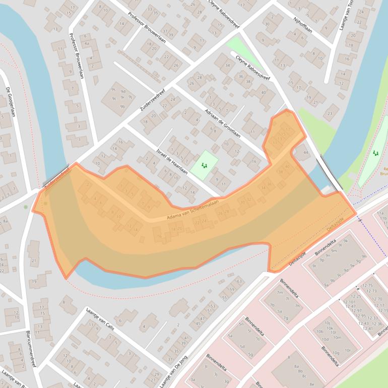 Kaart van postcodegebied 1262AH.