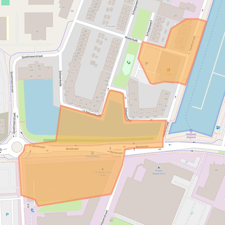 Kaart van postcodegebied 1271AD.