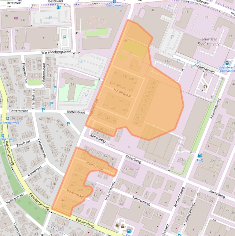 Kaart van postcodegebied 1271AG.