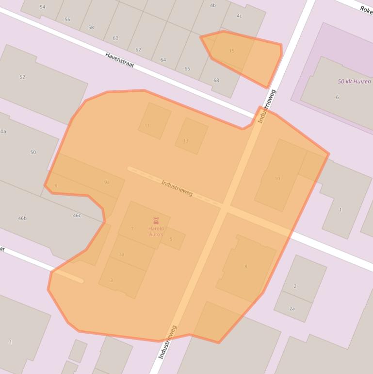 Kaart van postcodegebied 1271AJ.