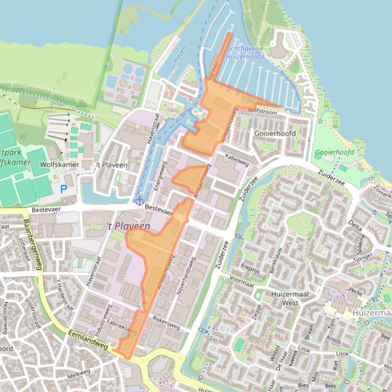 Kaart van postcodegebied 1271AL.
