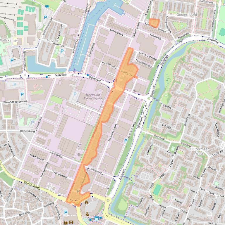 Kaart van postcodegebied 1271AM.