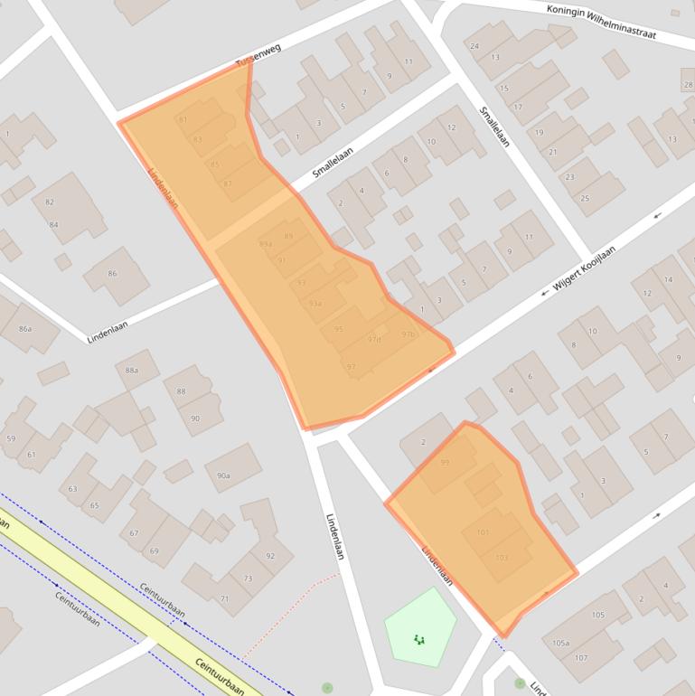 Kaart van postcodegebied 1271AX.