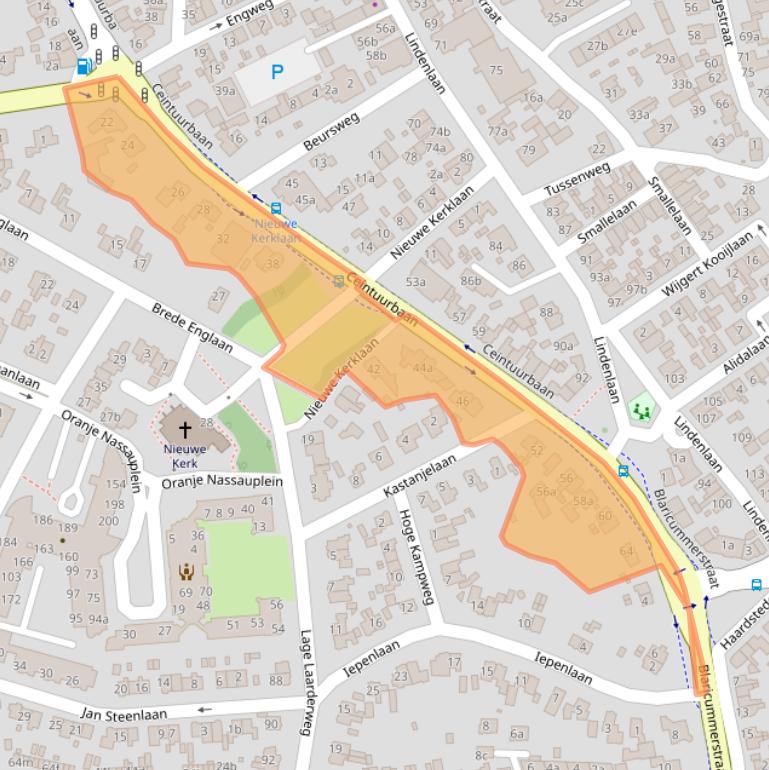 Kaart van postcodegebied 1271BJ.