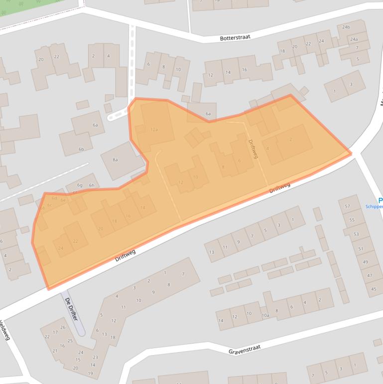 Kaart van postcodegebied 1271BX.