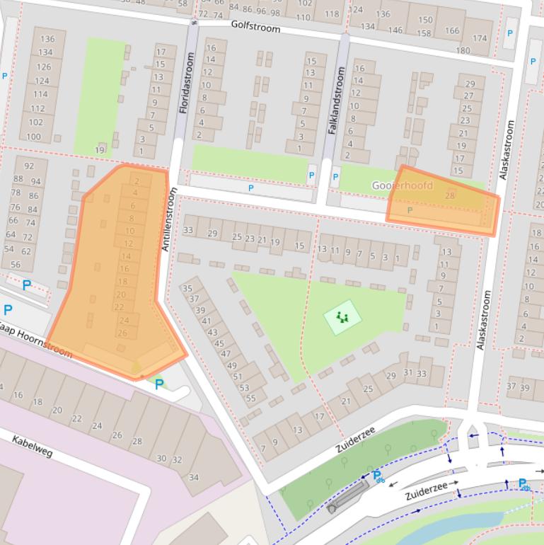 Kaart van postcodegebied 1271CM.
