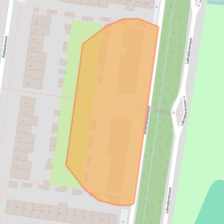 Kaart van postcodegebied 1271CN.