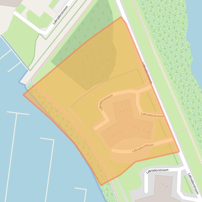 Kaart van postcodegebied 1271DC.