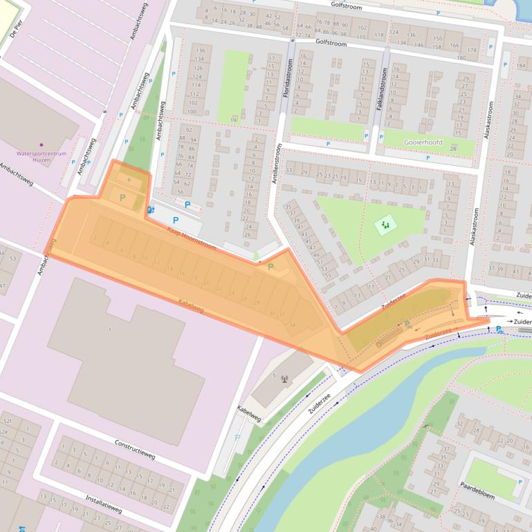 Kaart van postcodegebied 1271EL.