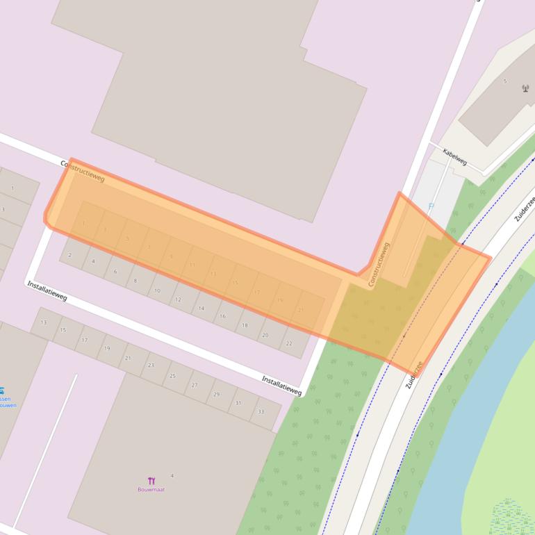 Kaart van postcodegebied 1271EN.